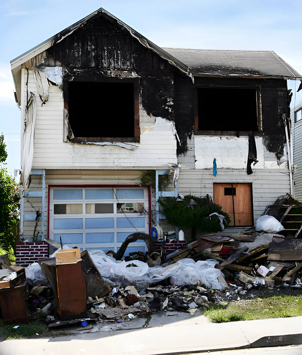 fire damaged house in bridgeport